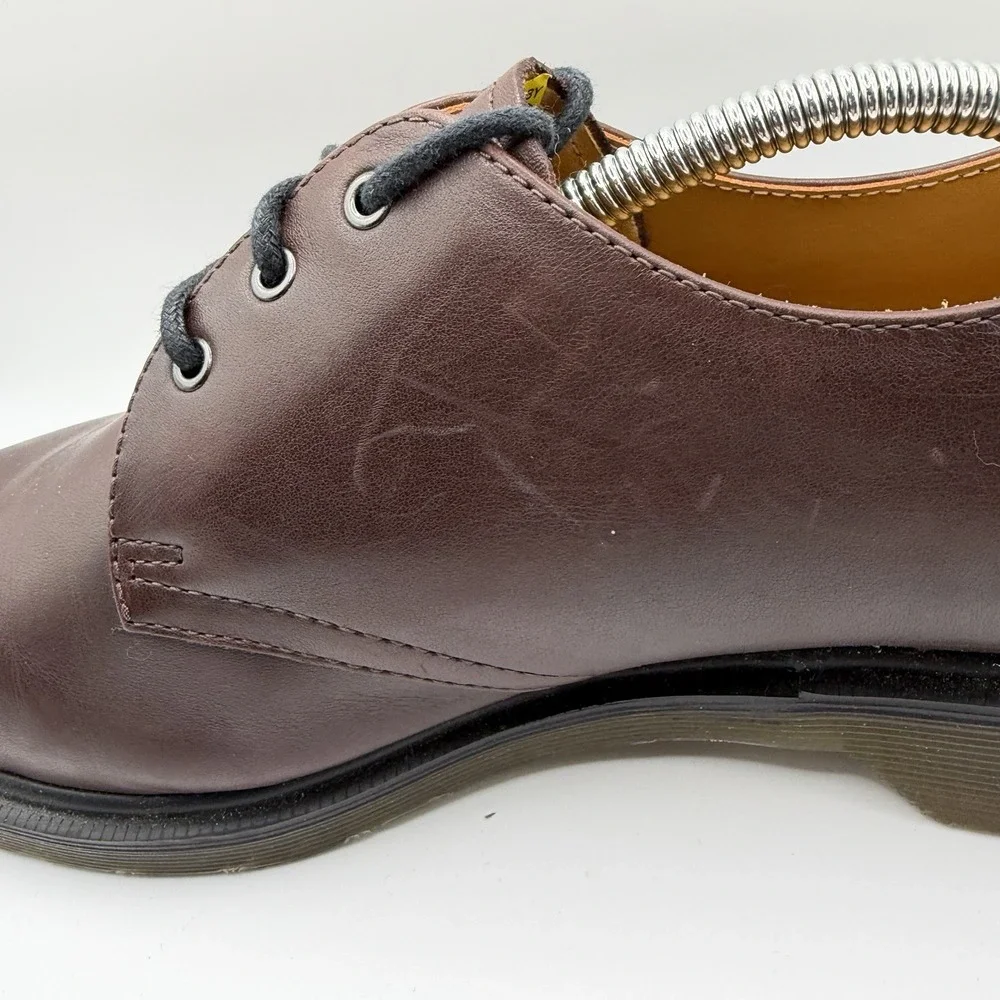 Dr Martens 1461 Brown Leather 3 Eye Oxford Shoes Men's 11 Women's 12 Doc Martens